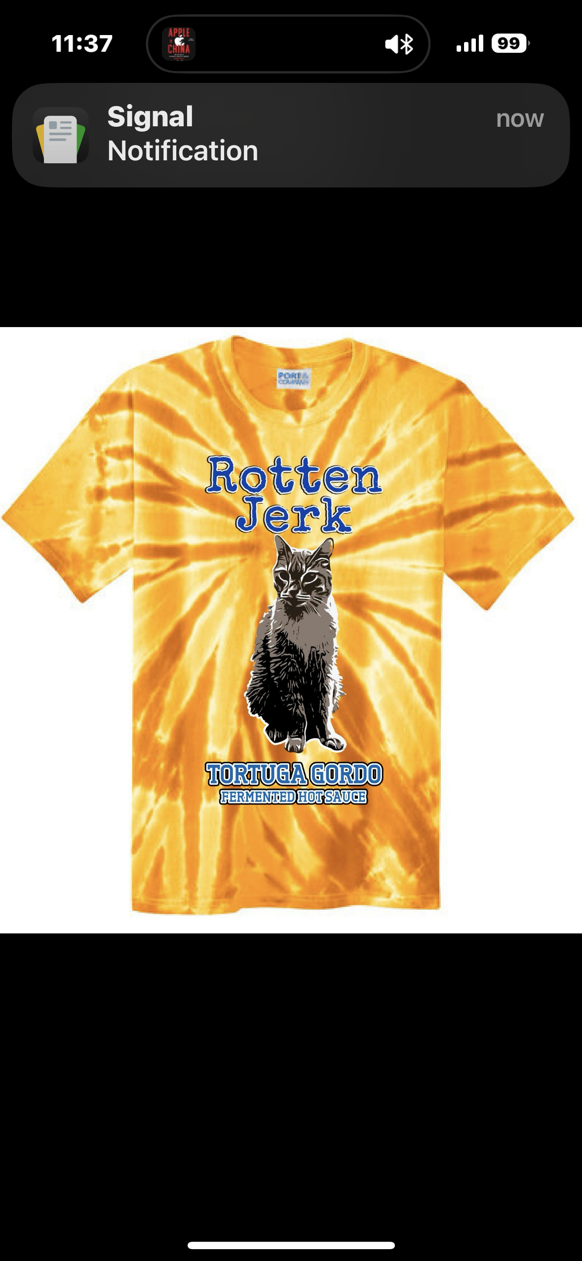 Rotten Jerk tee shirt
